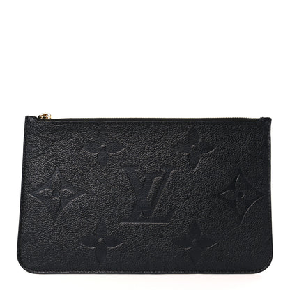 Louis Vuitton Empreinte Monogram Giant Neverfull MM Pochette Black 1 of 8