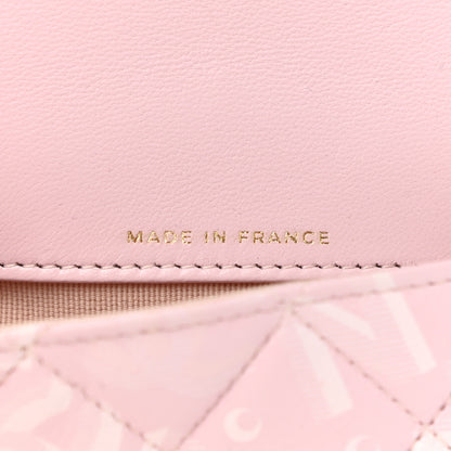 Chanel Lambskin Quilted CC All Over Arm Coin Purse Pink 7 of 8