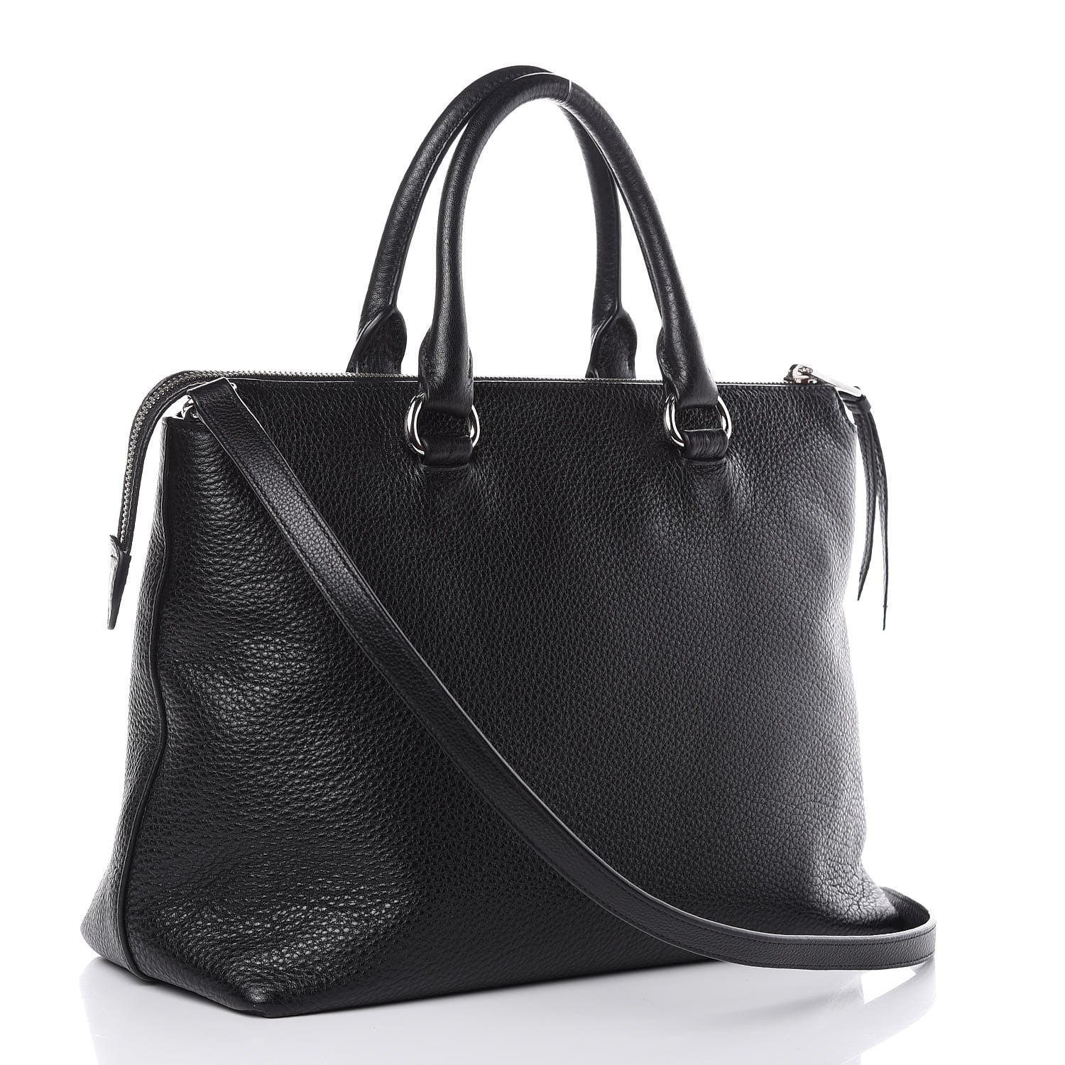 Prada Vitello Phenix Tote Black 3 of 10