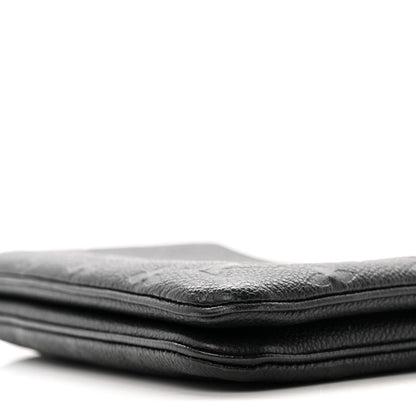 Louis Vuitton Empreinte Double Zip Pochette Black 10 of 13