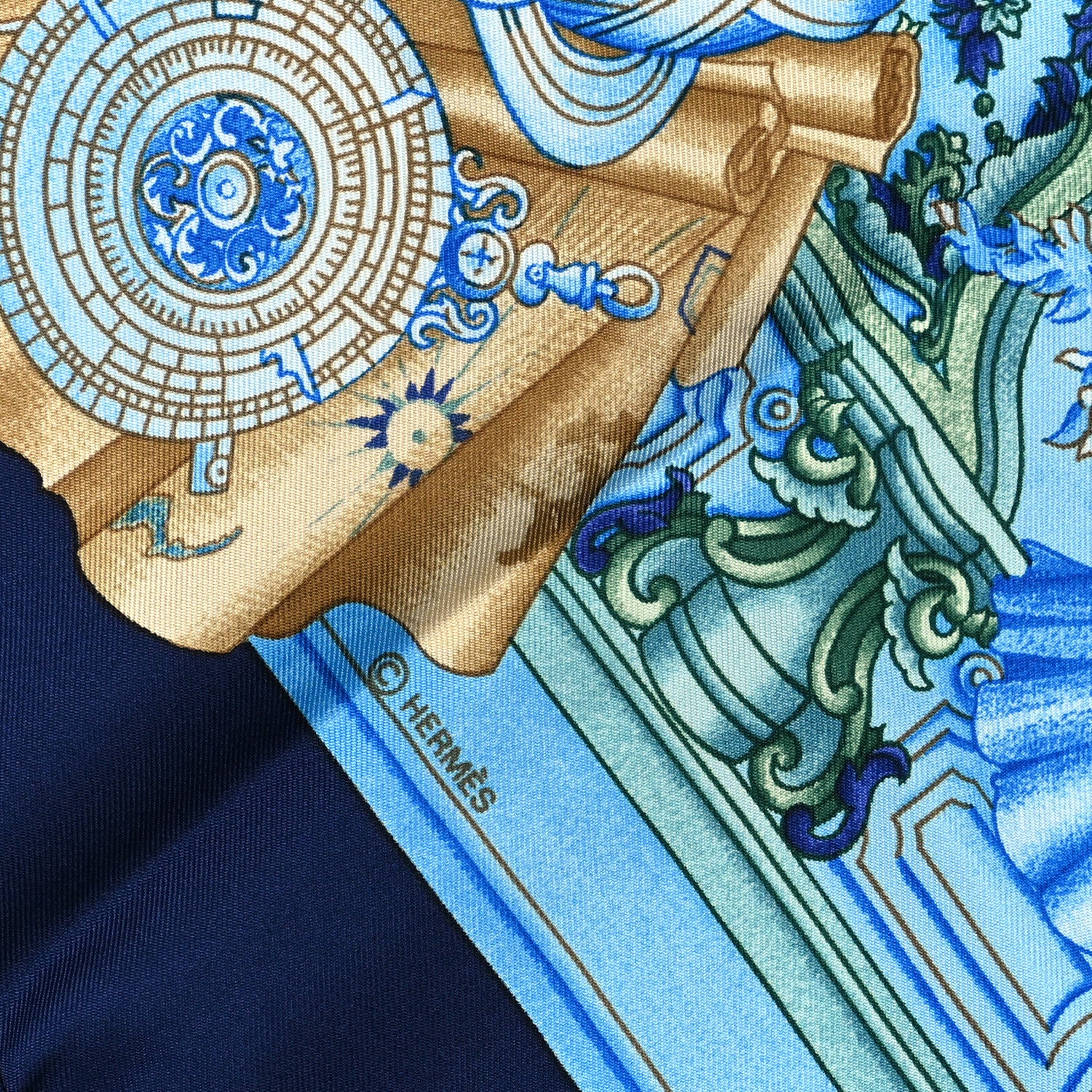 Hermes Silk Azulejos 90 Scarf 3 of 4