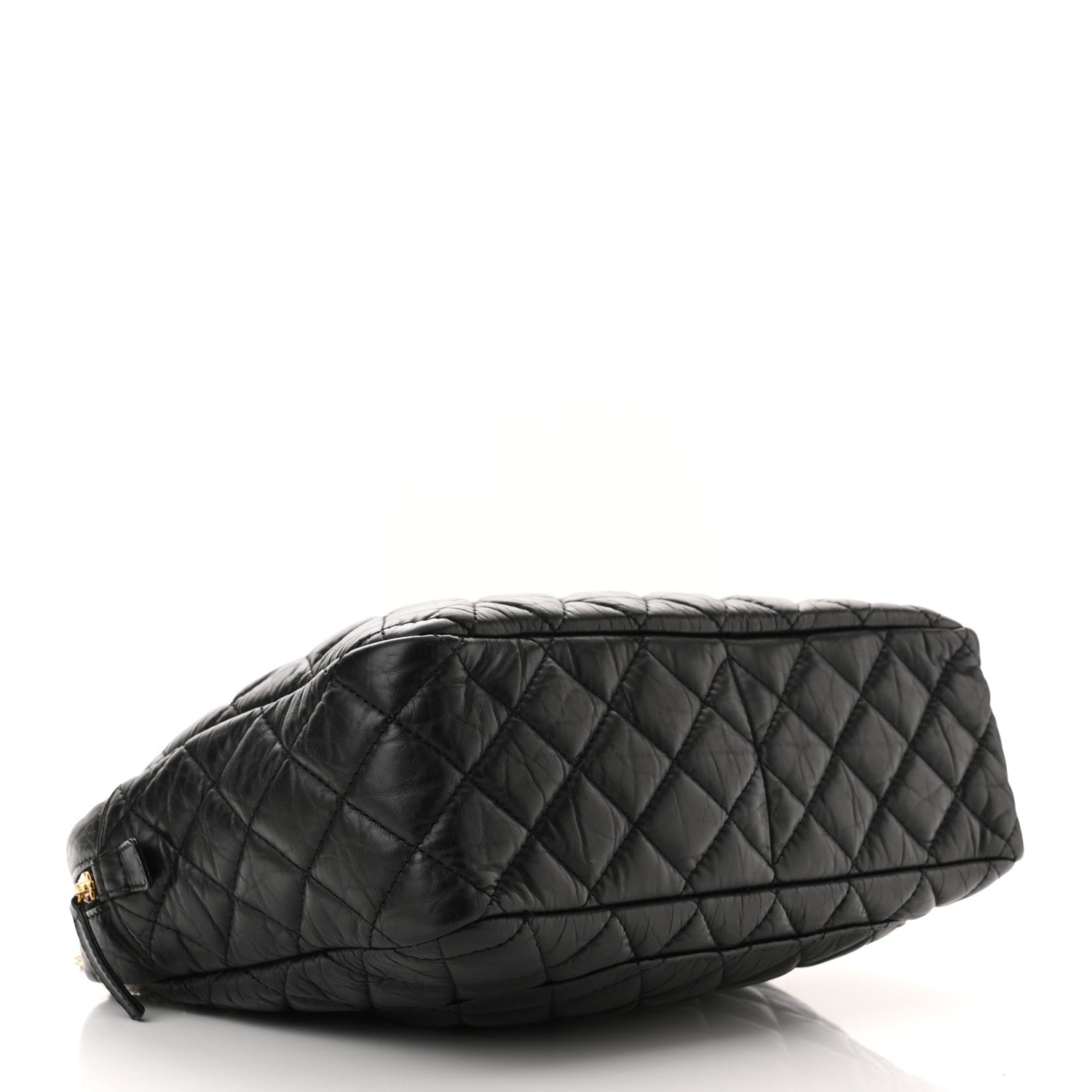 Chanel Aged Calfskin Quilted Large Reissue Camera Case Black 4 of 10