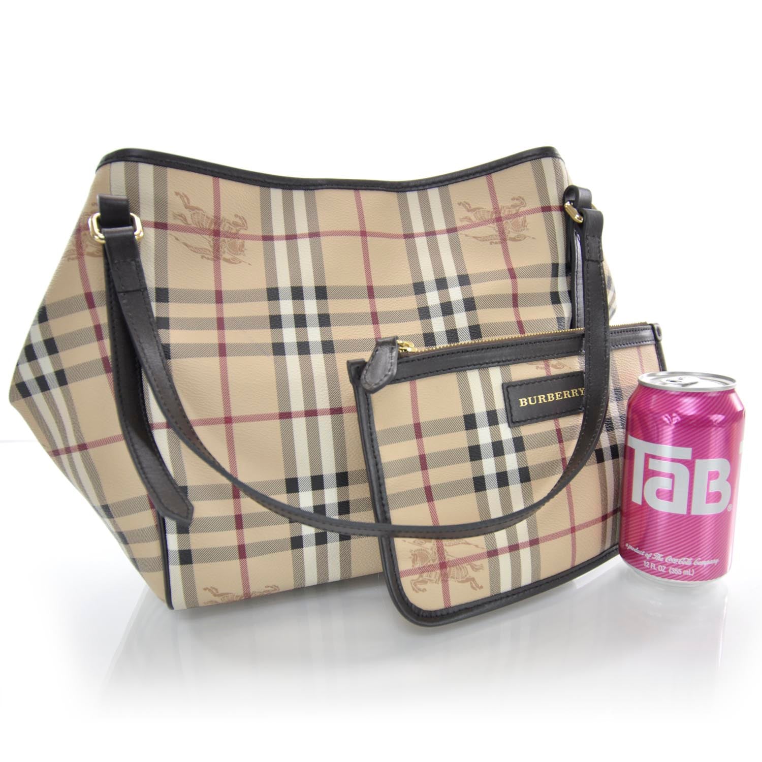 Burberry Small Haymarket Check Tote 3 of 7