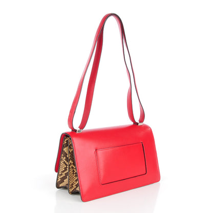 Celine Smooth Calfskin Python Case Bright Red 3 of 7