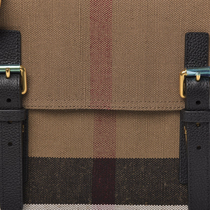 Burberry Canvas Mega Check Large Baildon Messenger Bag Black 9 of 9