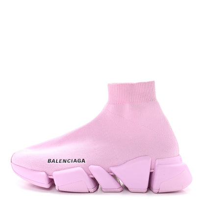 Balenciaga Technical 3D Recycled Knit Womens Speed 2.0 Sneakers 36 Monocolor Light Pink 1 of 10