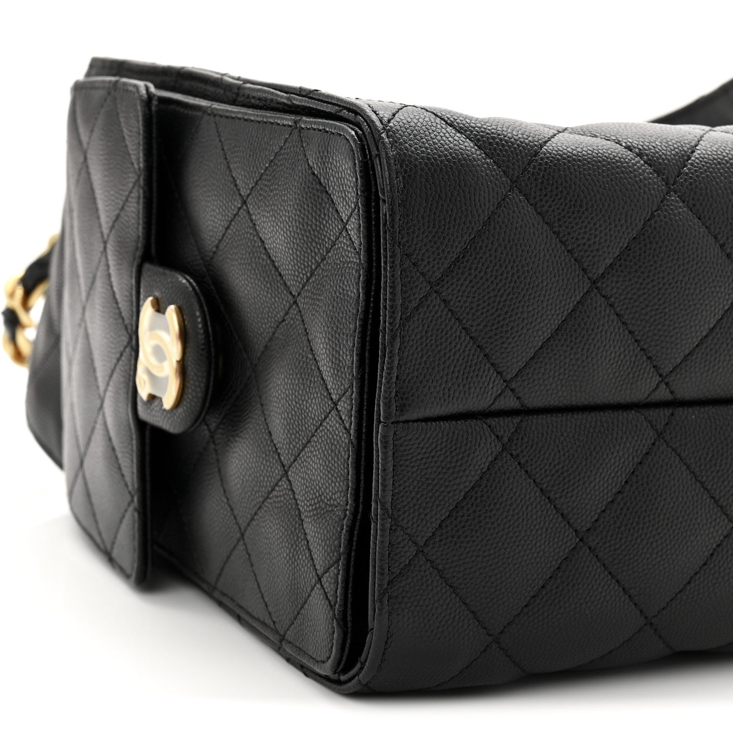 Caviar Quilted Small Chanel 25 Handbag Black