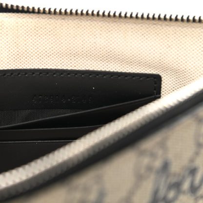 Gucci GG Supreme Monogram Blind For Love Wristlet Pouch Black 7 of 7