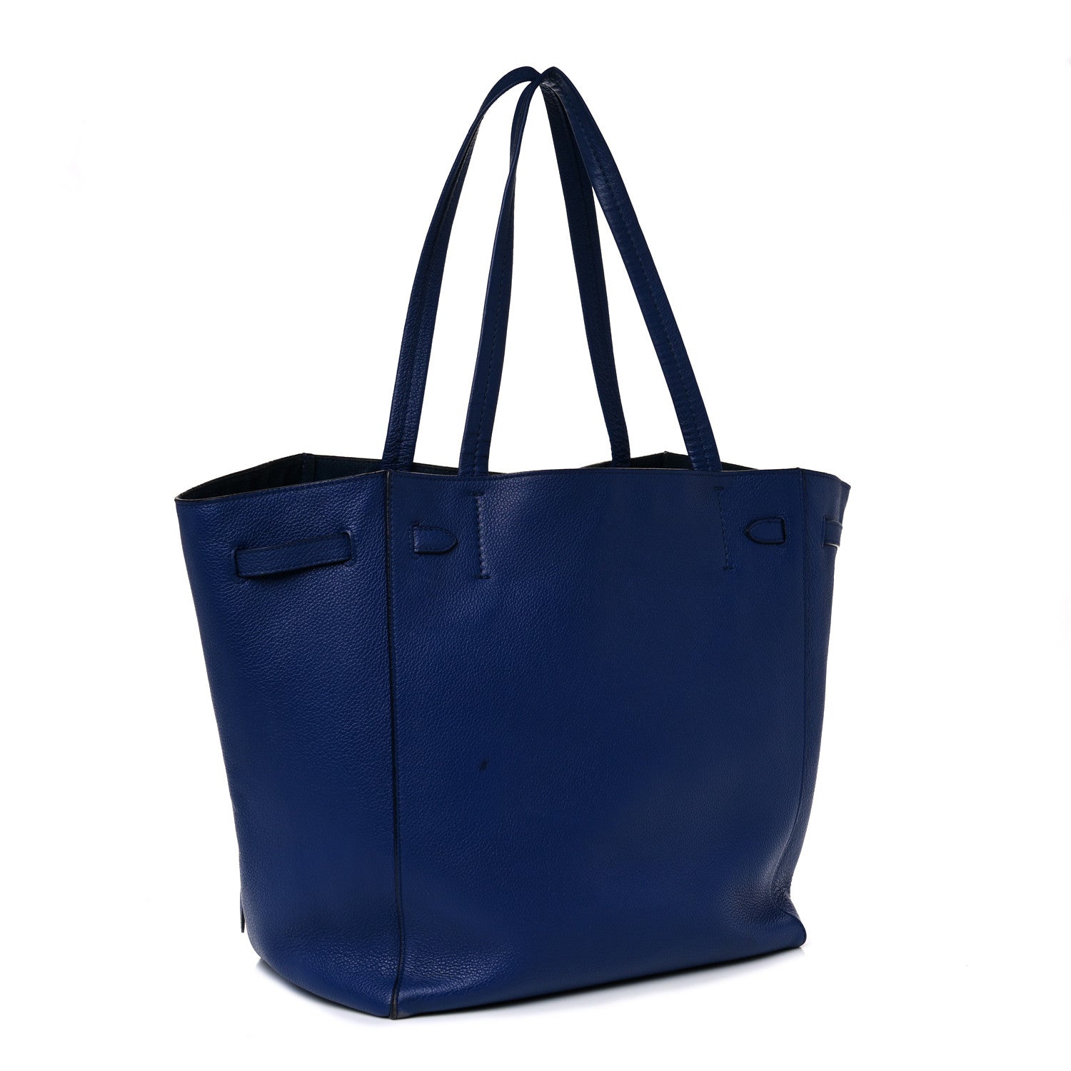 Celine Soft Grained Calfskin Small Belt Cabas Phantom Dark Blue 2 of 11