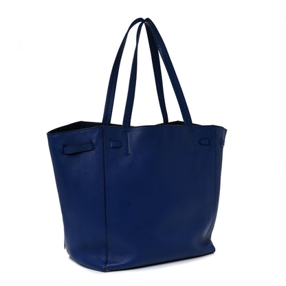 Celine Soft Grained Calfskin Small Belt Cabas Phantom Dark Blue 2 of 11