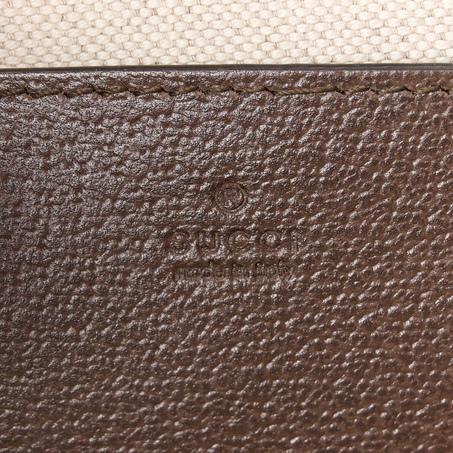 GG Supreme Monogram Textured Dollar Calfskin Web Mini Ophidia Envelope Shoulder Bag Beige Ebony