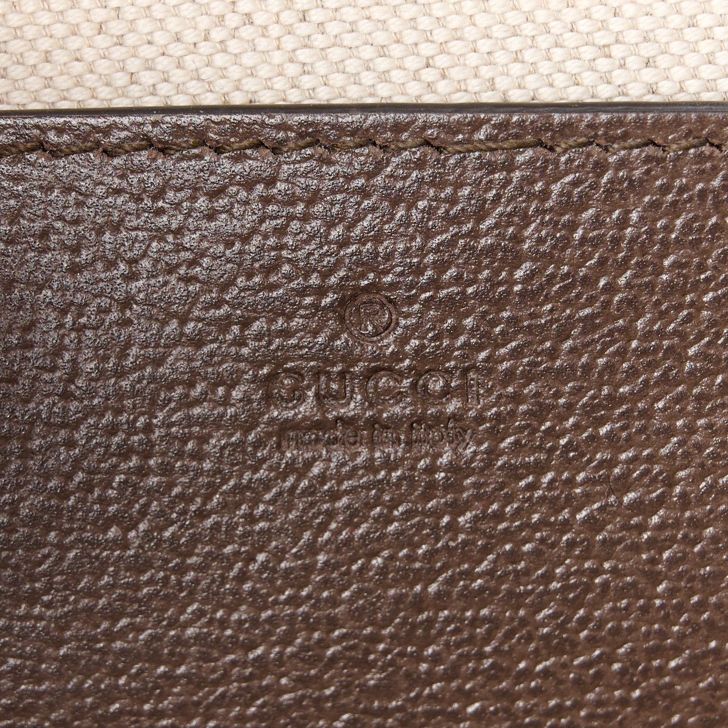 Gucci GG Supreme Monogram Textured Dollar Calfskin Web Mini Ophidia Envelope Shoulder Bag Beige Ebony 6 of 11