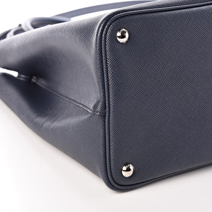 Prada Saffiano Cuir Medium Double Handle Tote Baltico Astrale 10 of 11