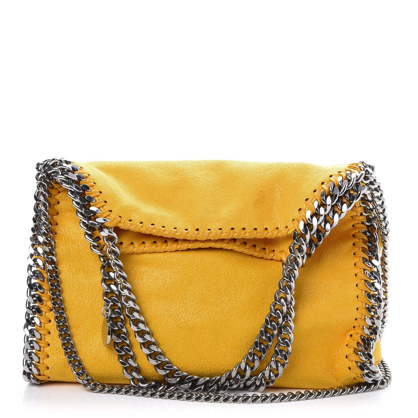 Shaggy Deer Falabella Mini Fold Over Tote Yellow