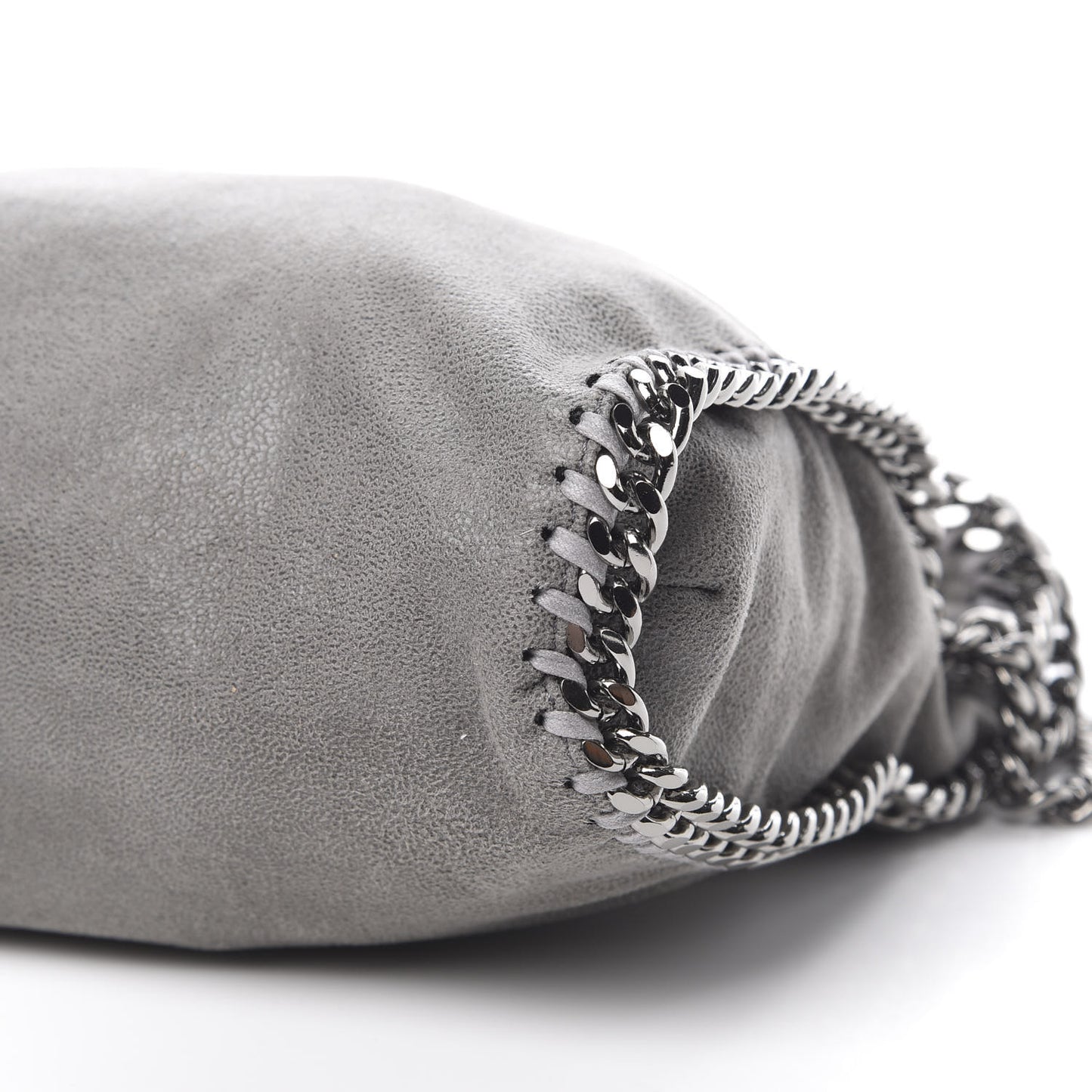 Shaggy Deer Falabella Fold Over Tote Grey