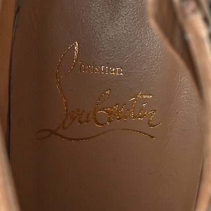 Christian Louboutin Liege Pepite Specchio So Full Kate 100 Ankle Boots 37 Gold Multicolor 8 of 10