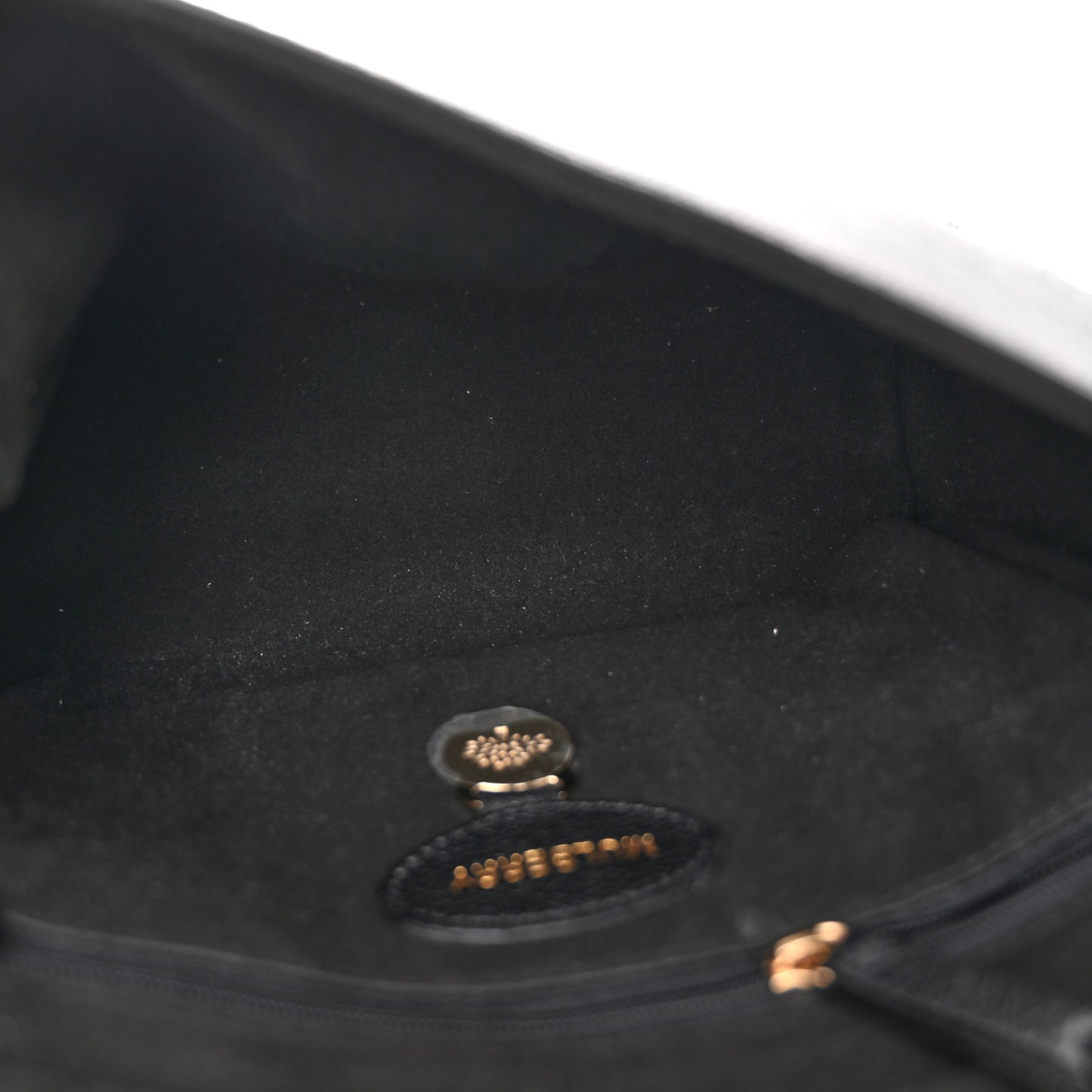 Glossy Goatskin Small Lily Flap Black