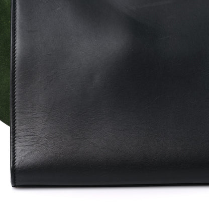 Celine Natural Calfskin Suede Medium Bi-Color Trapeze Black 21 of 27