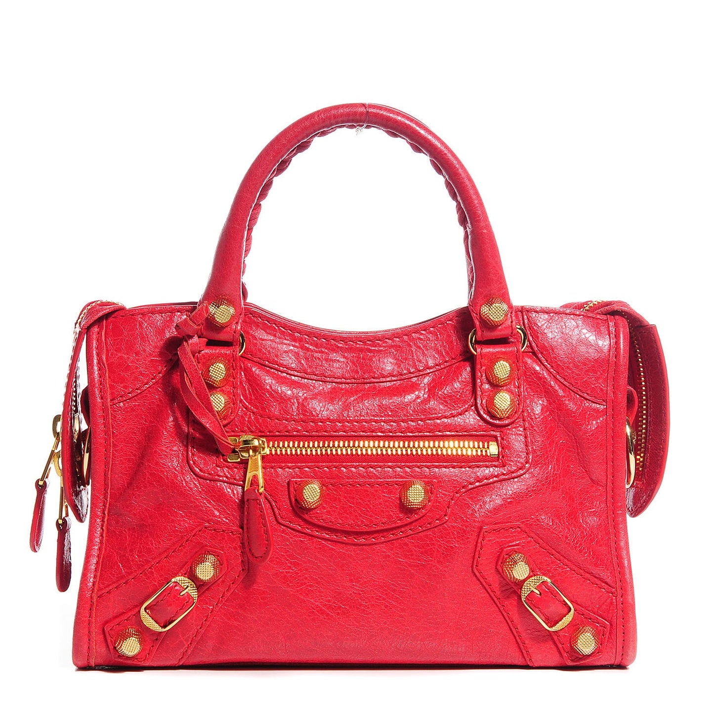 Agneau Giant 12 Gold Hardware Mini City Rouge Cardinal