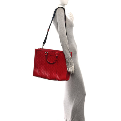 Gucci Guccissima Signature Briefcase  Red 2 of 11