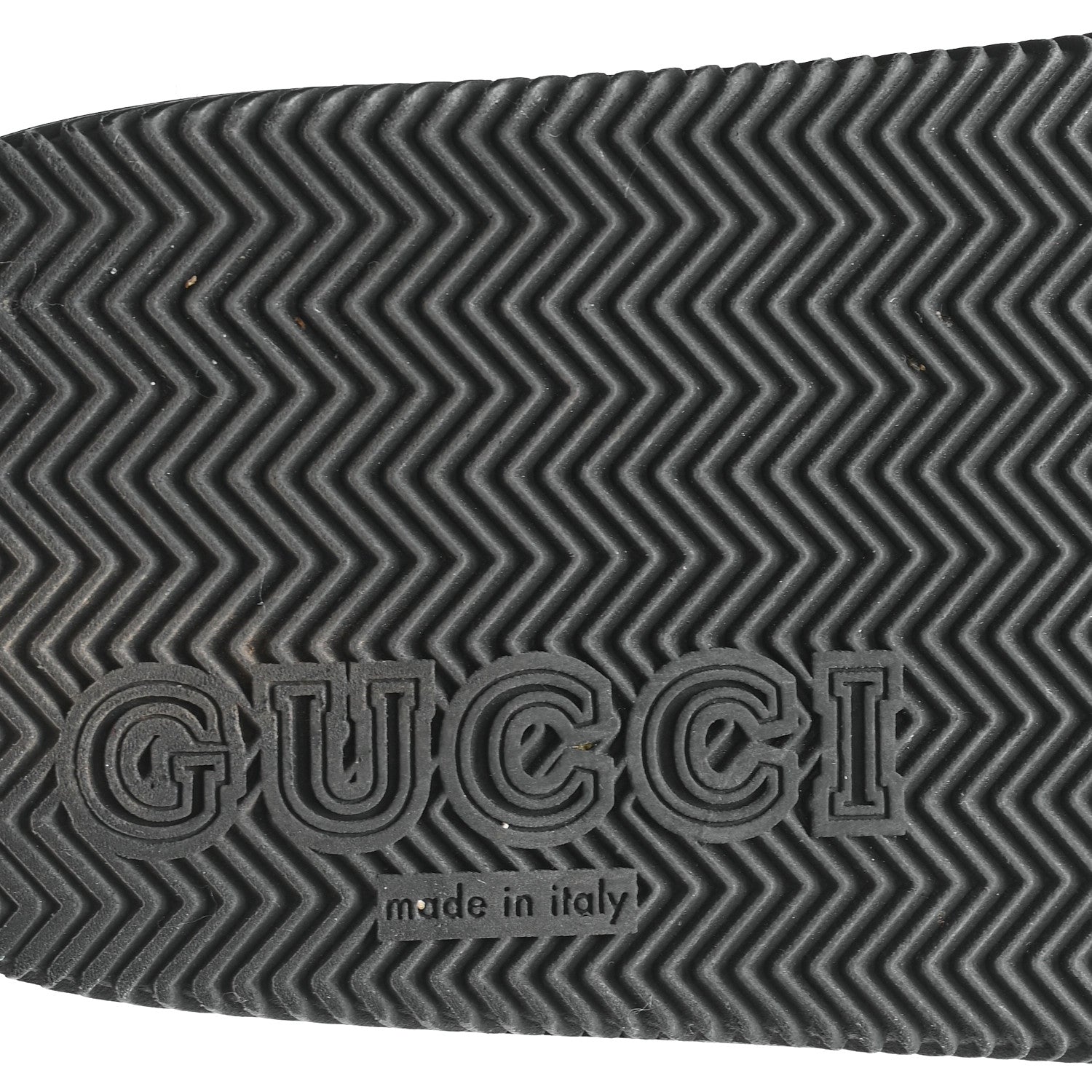 Gucci Rubber Web Womens Interlocking G Slide Sandals 40 Black Green Red 7 of 8