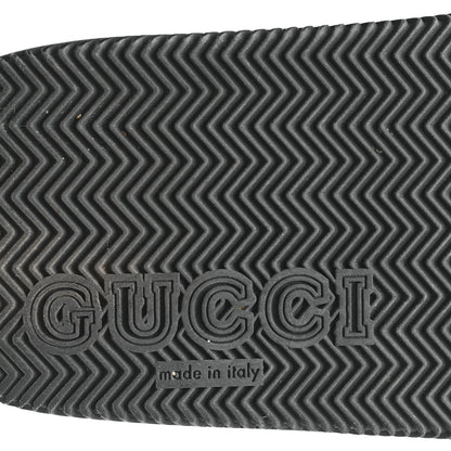 Gucci Rubber Web Womens Interlocking G Slide Sandals 40 Black Green Red 7 of 8