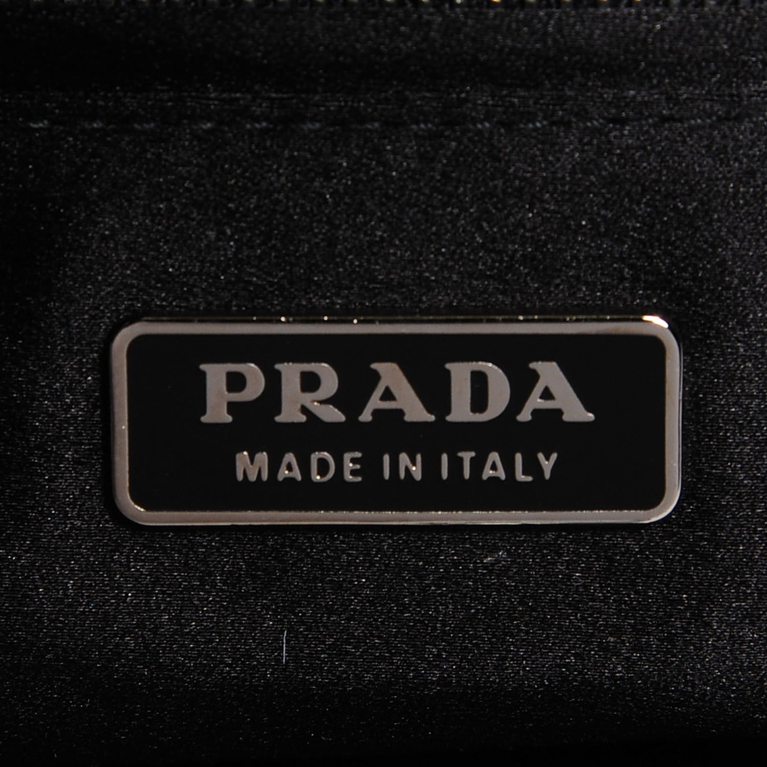 Prada Satin Crystal Kiss Lock Clutch Black 6 of 8