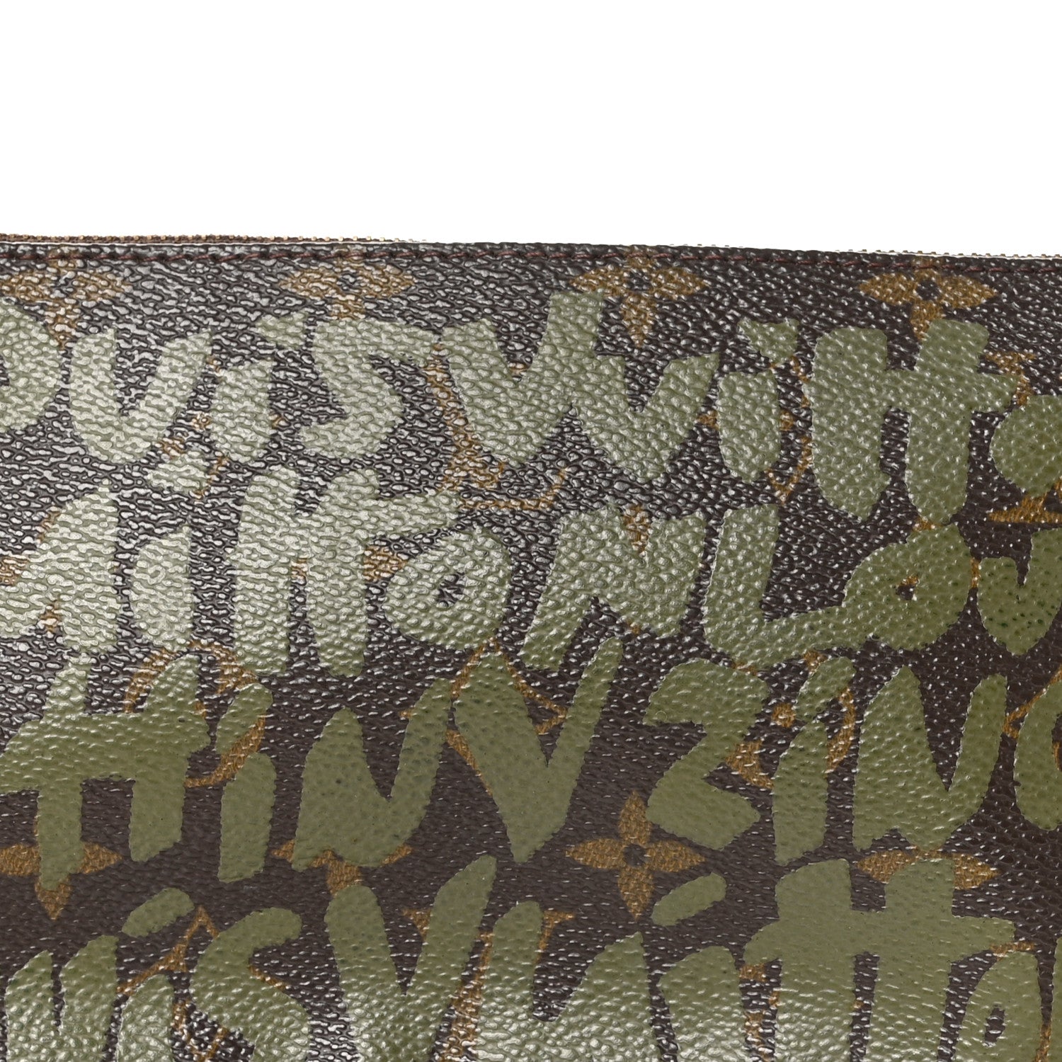 Louis Vuitton Monogram Graffiti Pochette Accessories Kaki 8 of 10