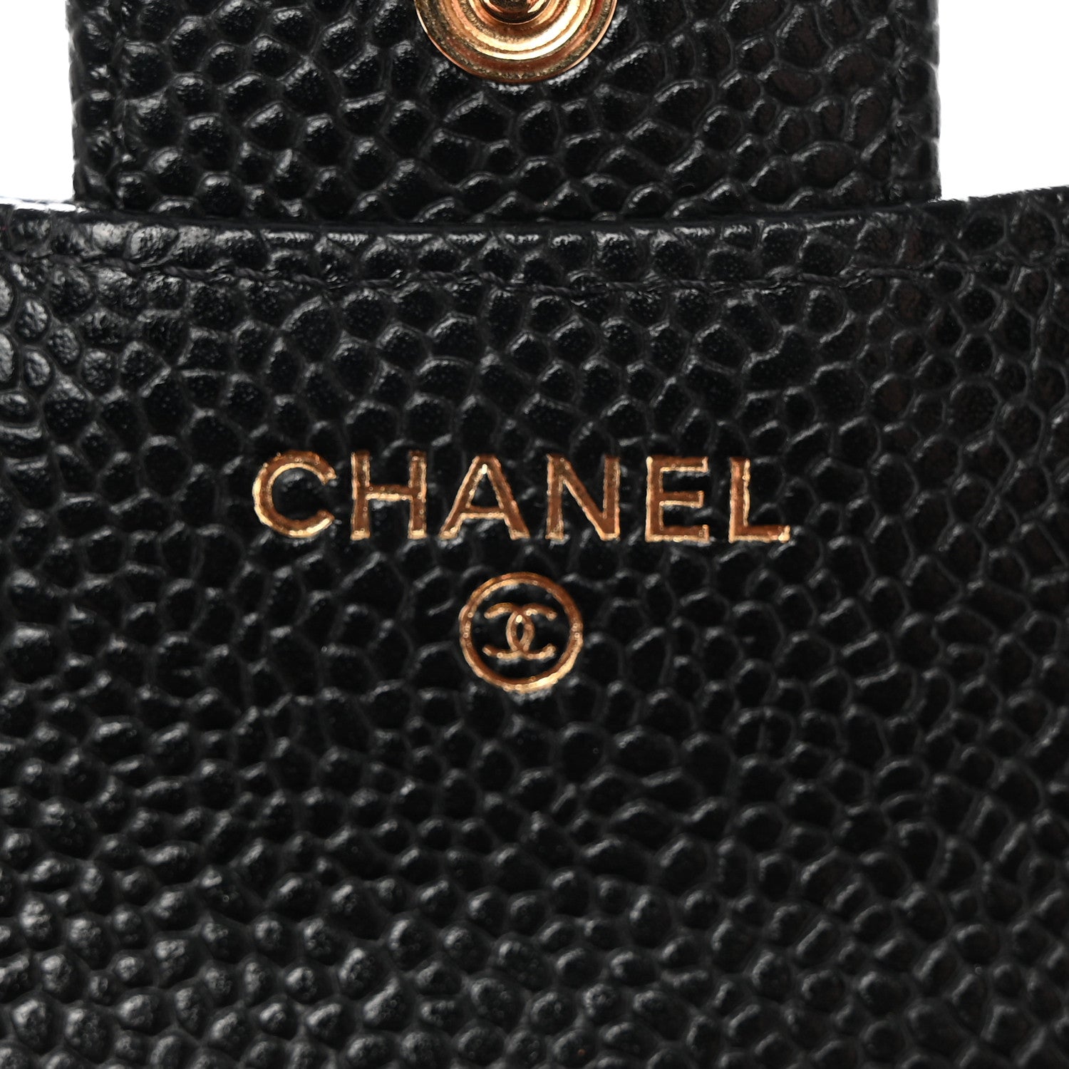 Chanel Caviar Quilted Compact Flap Wallet Black 6 of 9