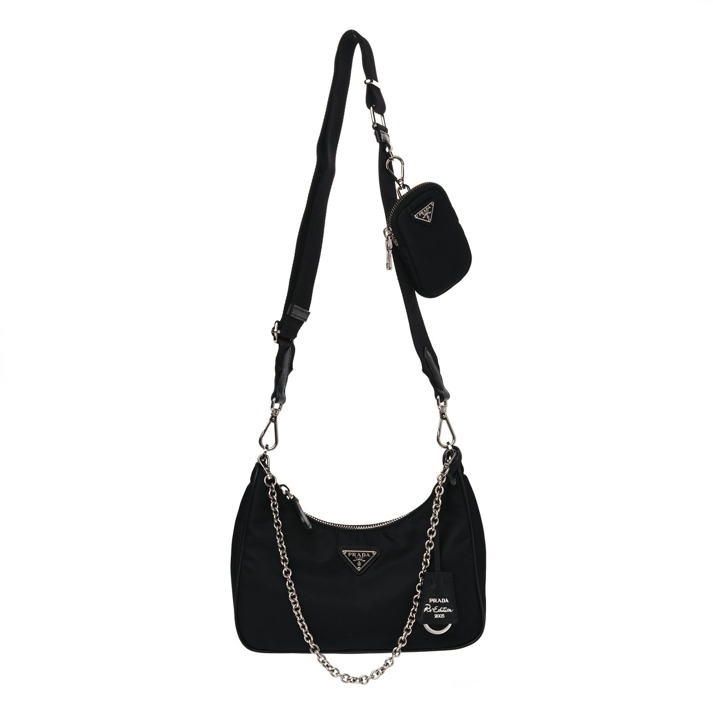 Nylon Re-Edition 2005 Shoulder Bag Black