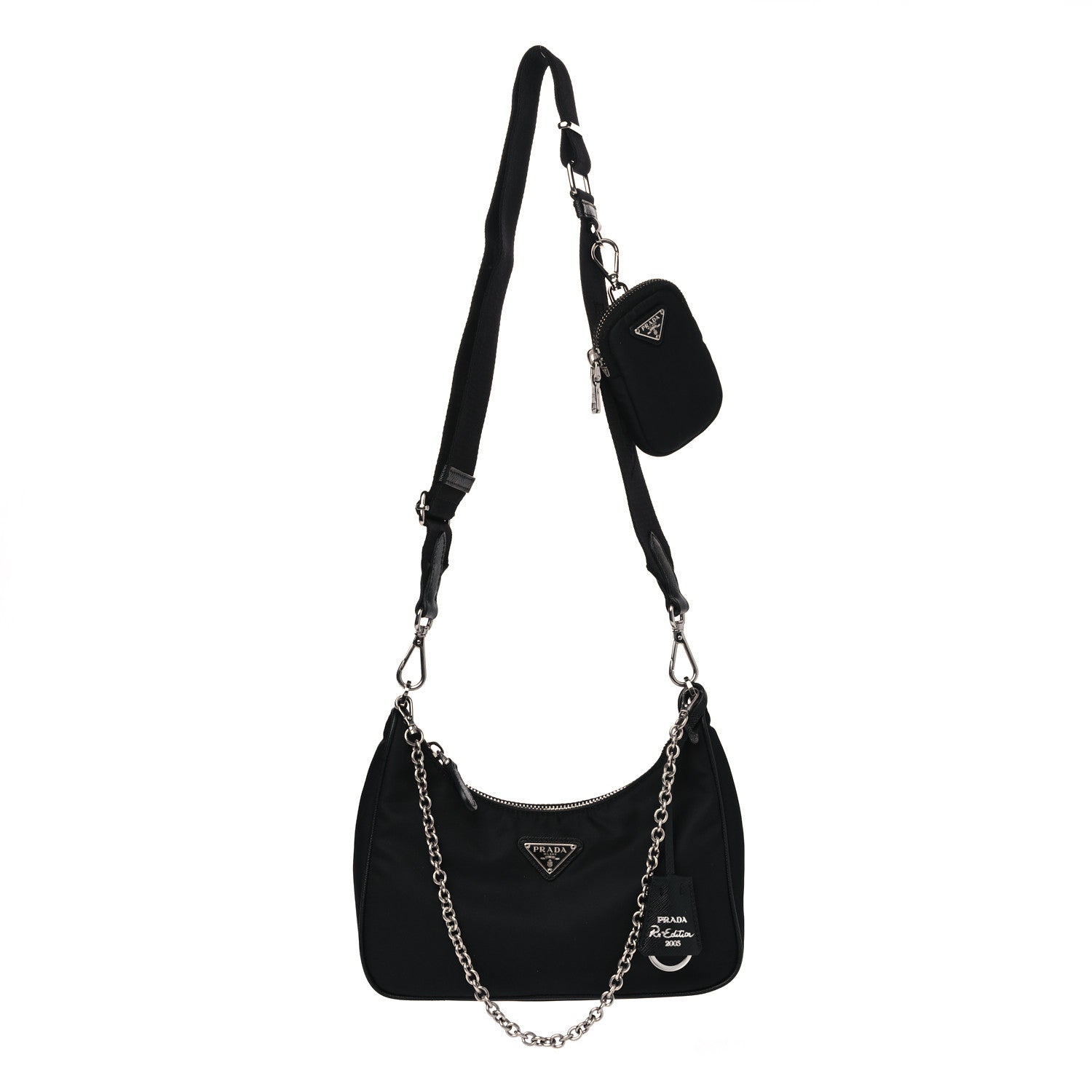 Prada Nylon Re-Edition 2005 Shoulder Bag Black 1 of 11