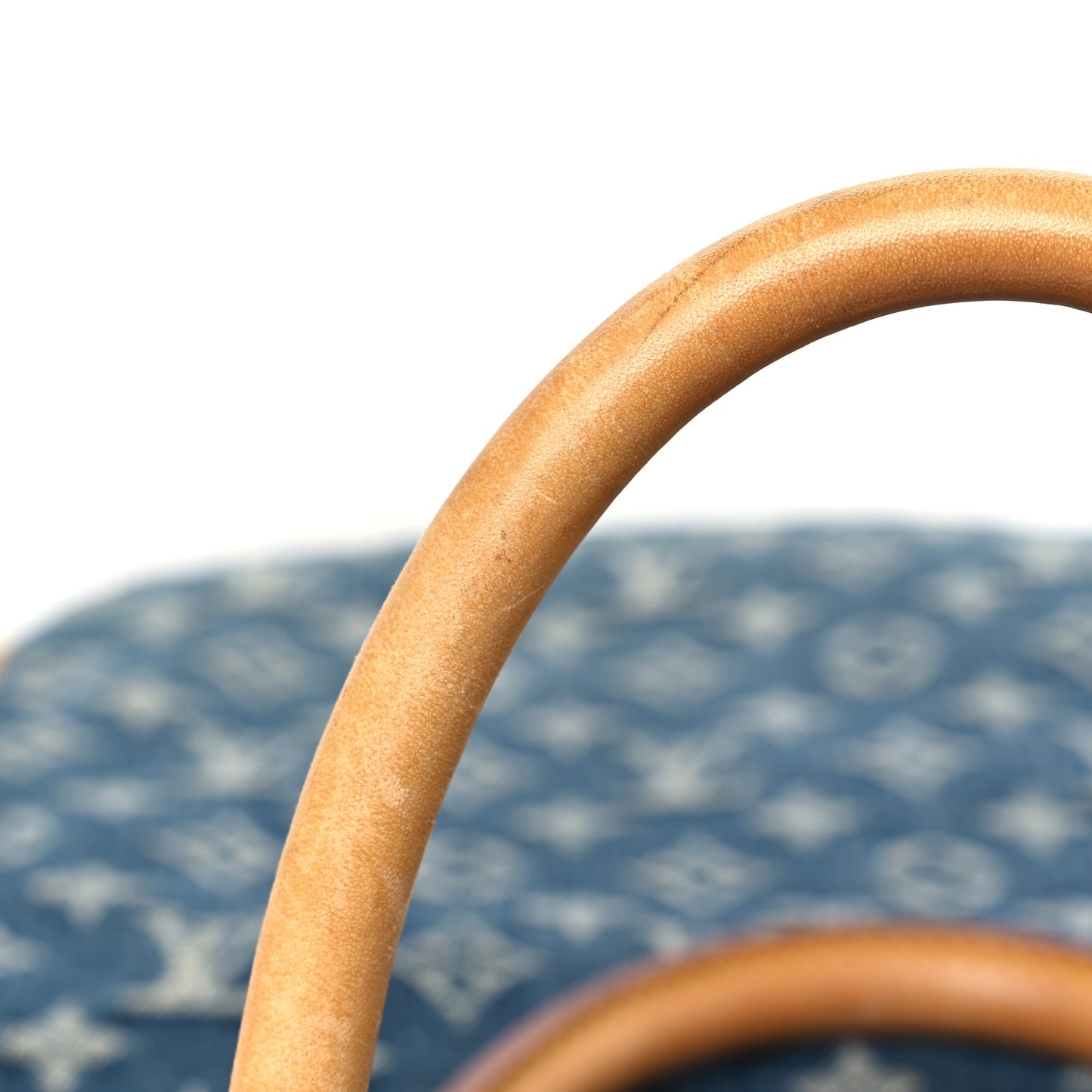 Monogram Denim Sac Plat Blue