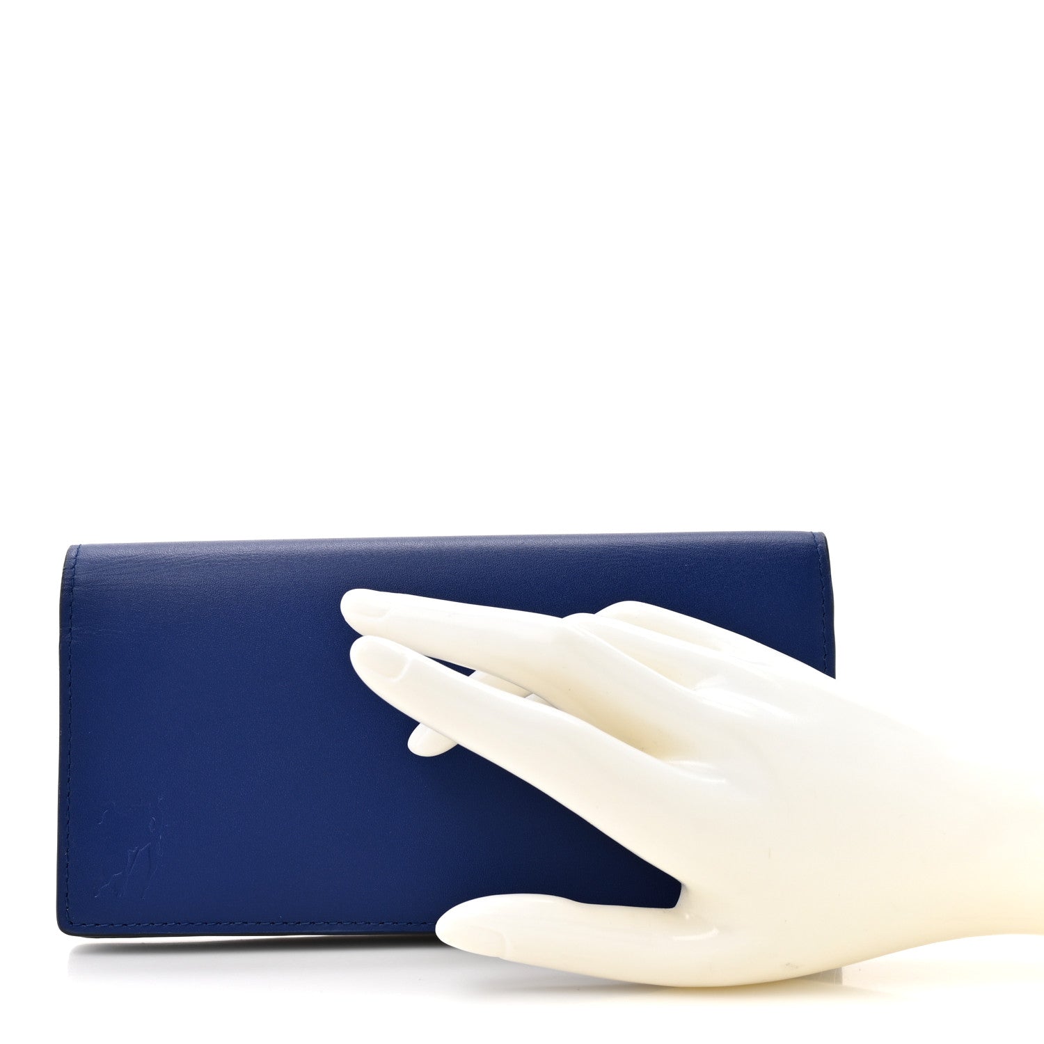 Burberry Calfskin Cavendish Continental Wallet Blue 2 of 8