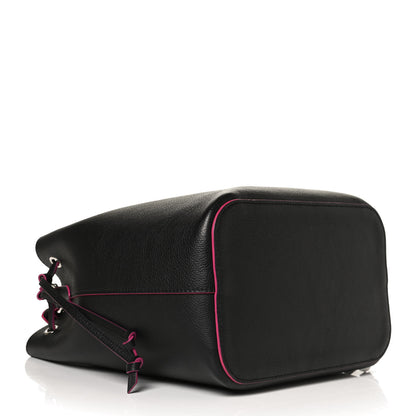 Louis Vuitton Calfskin Lockme Bucket Black 4 of 12