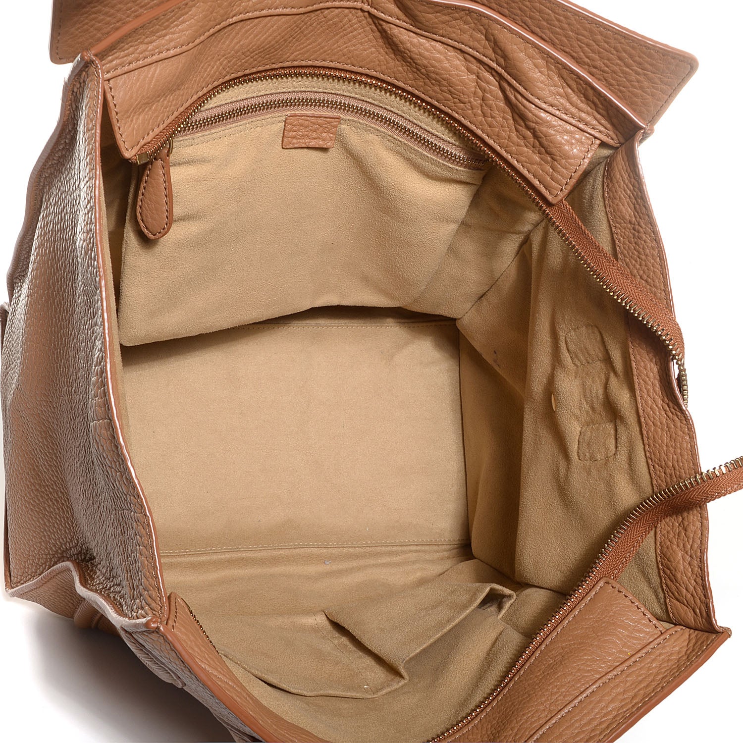 Celine Pebbled Calfskin Mini Luggage Camel 7 of 10