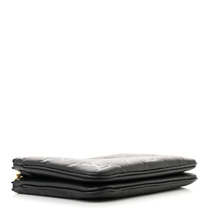 Louis Vuitton Empreinte Double Zip Pochette Black 4 of 11