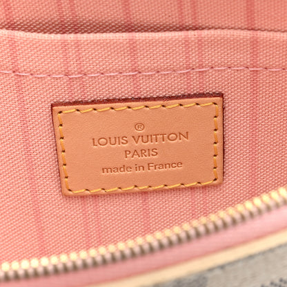 Louis Vuitton Damier Azur Neverfull MM GM Pochette Rose Ballerine 6 of 6