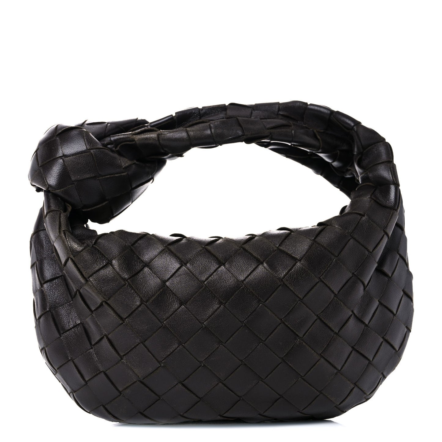 Nappa Intrecciato Mini Jodie Ebano