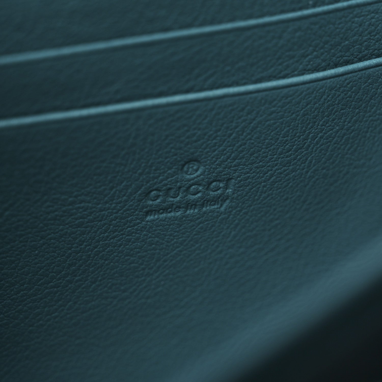 Gucci Azalea Calfskin Enamel Matelasse Diagonal Torchon GG Marmont Chain Wallet Imperial Blue Pavone 6 of 10