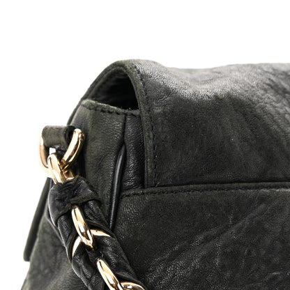 Fendi Crinkled Lambskin Mia Shoulder Flap Black 14 of 17