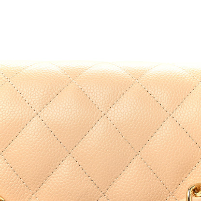 Chanel Caviar Quilted Jumbo Double Flap Beige Clair 8 of 10
