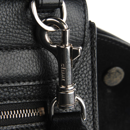 Celine Drummed Calfskin Suede Medium Trapeze Black 6 of 9
