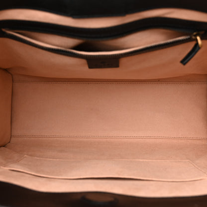 Gucci Azalea Calfskin Matelasse Diagonal GG Marmont Tote Bag Black 5 of 10