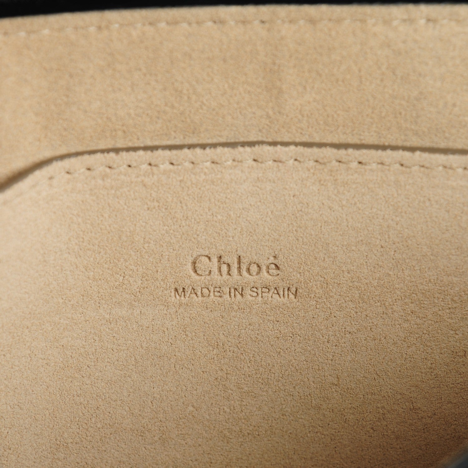 Chloe Suede Calfskin Small Faye Shoulder Bag Black 6 of 7