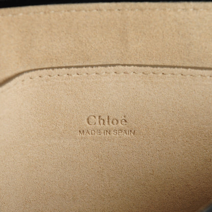 Chloe Suede Calfskin Small Faye Shoulder Bag Black 6 of 7