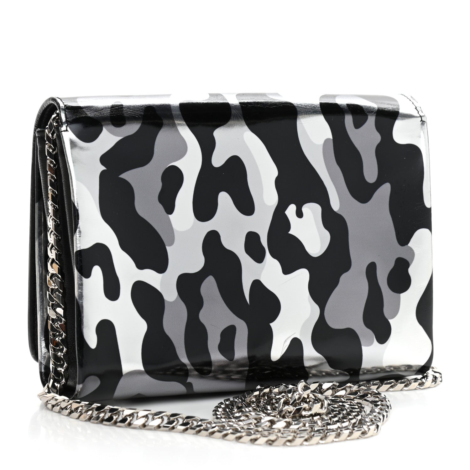 Jimmy Choo Patent Camoleo Ava Crossbody Bag Steel 3 of 14
