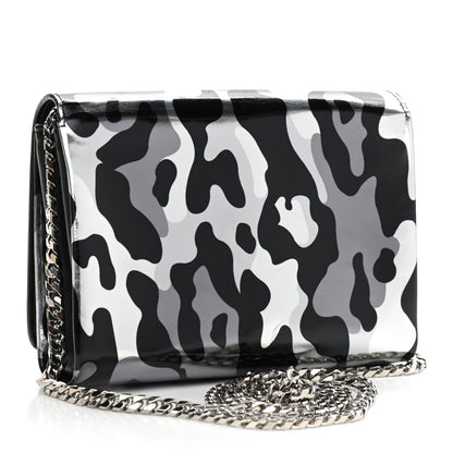 Jimmy Choo Patent Camoleo Ava Crossbody Bag Steel 3 of 14