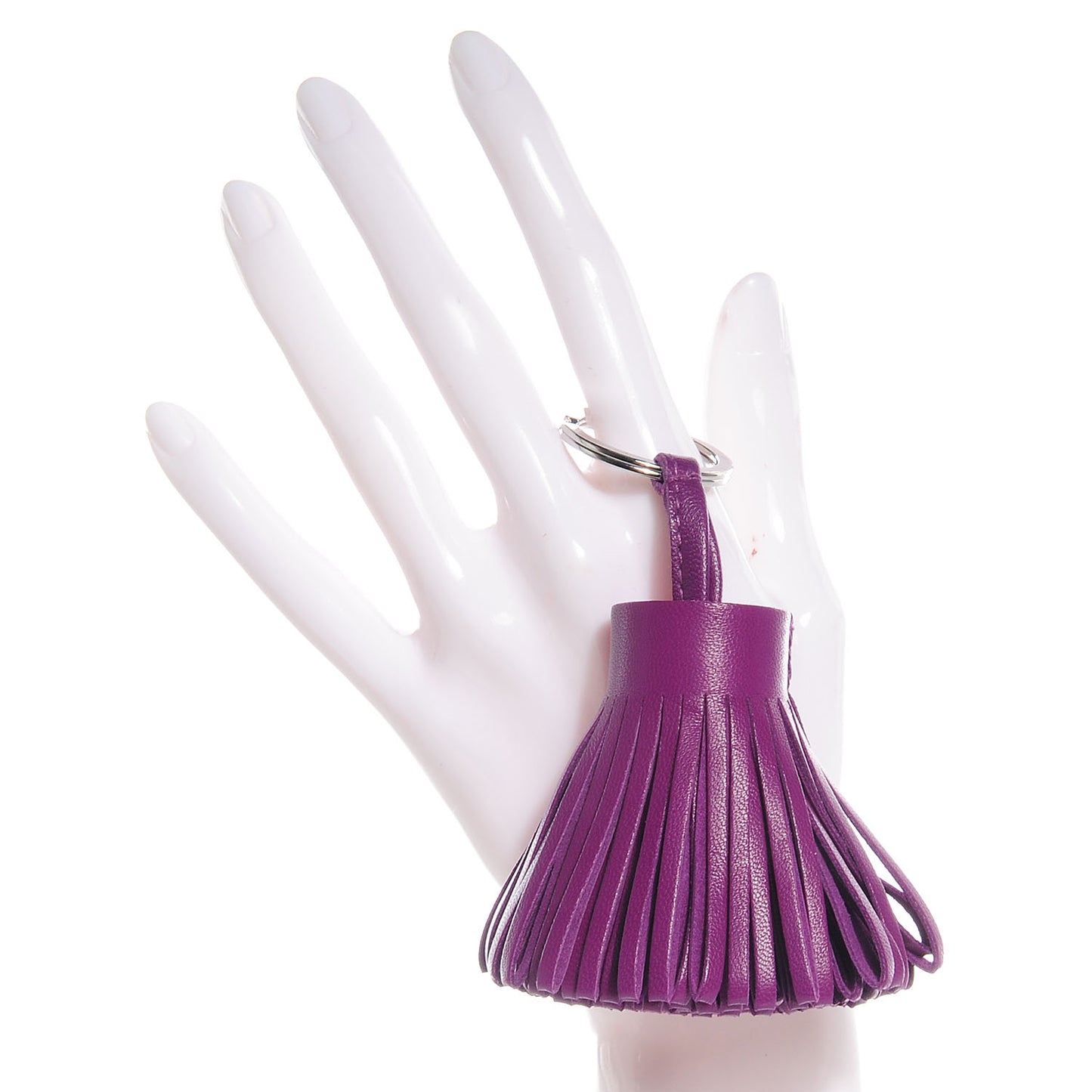 Lambskin Carmen Tassel Key Holder Anemone