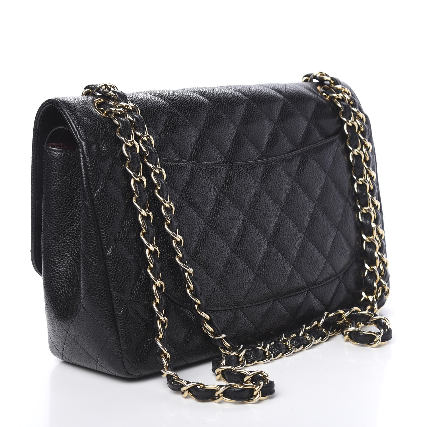 Chanel Caviar Quilted Jumbo Double Flap Black 4 of 11