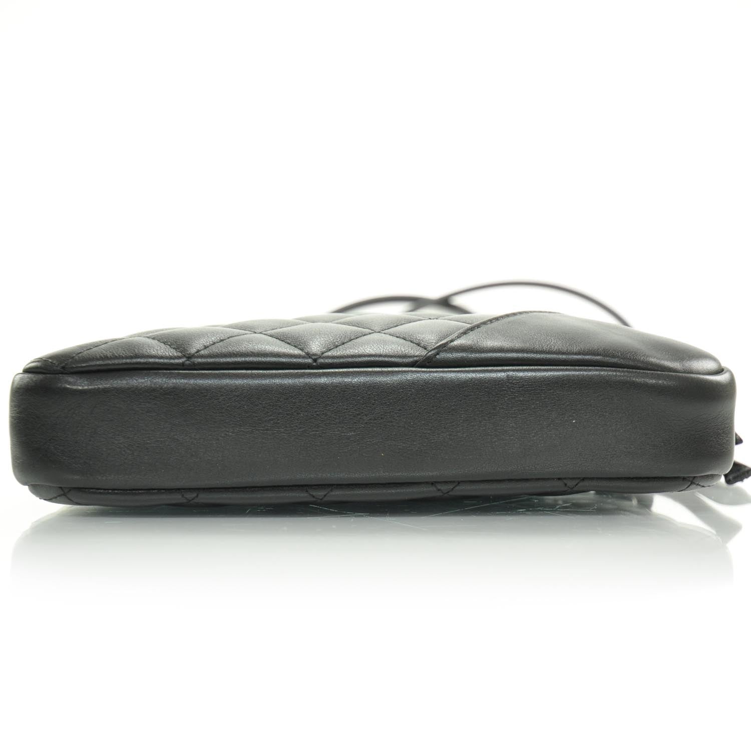 Chanel Calfskin Quilted Medium Cambon Messenger Black White 5 of 5